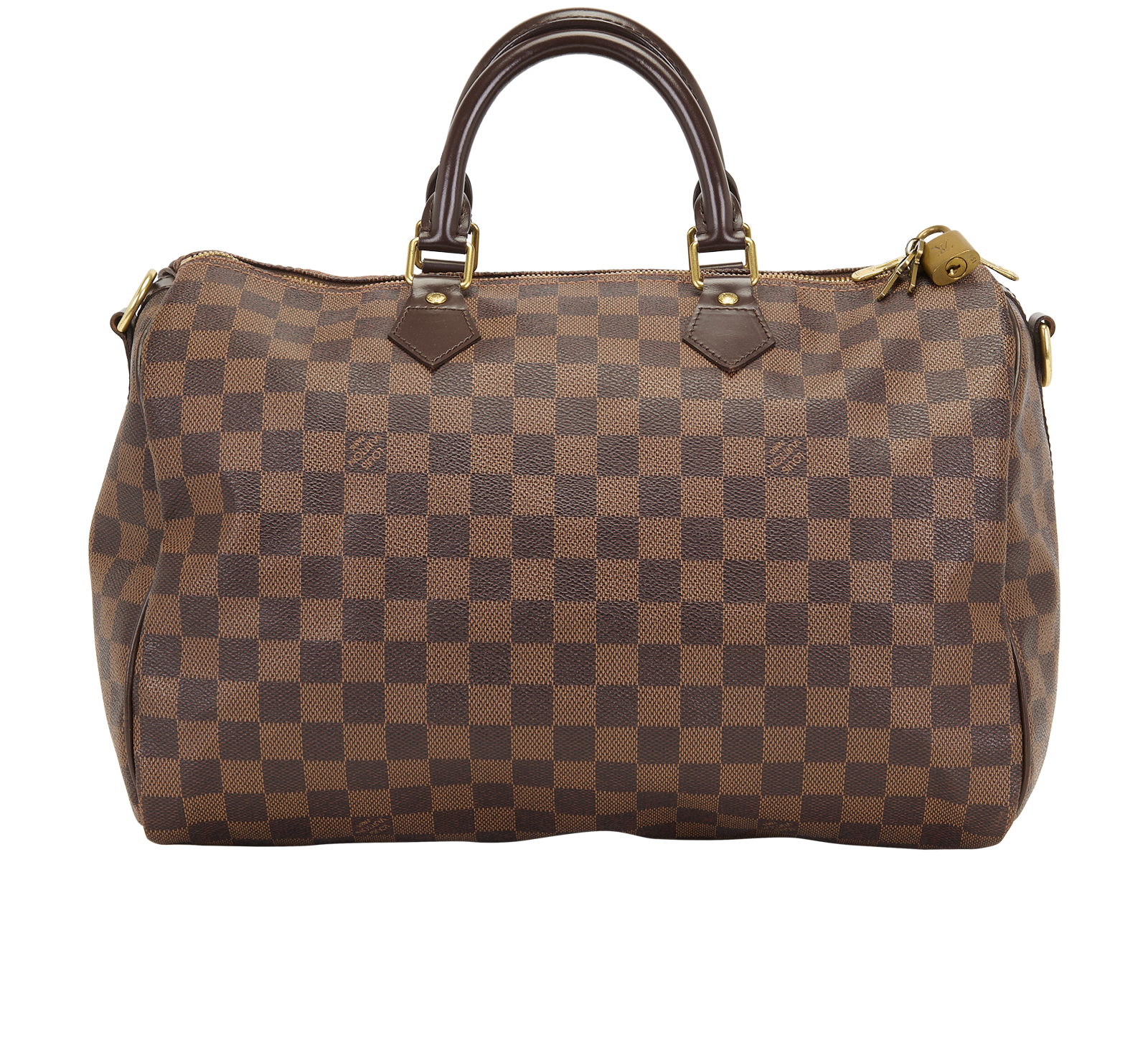 Speedy 35, &pound;825, Handbags, Brown, Canvas, Back view